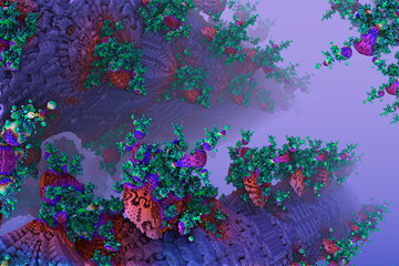 Fantasy illustration. Corals.