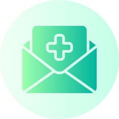 Obraz premium medical report gradient icon