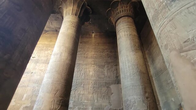 Temple of Khnum. The temple of Esna, dedicated to the god Khnum. Egypt.
