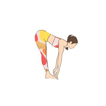 Dos plat posture de yoga
