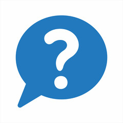 Ask question icon. Vector and glyph