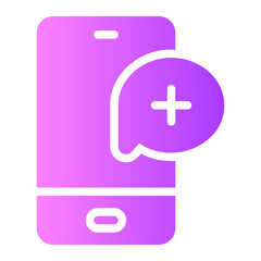 Obraz premium consultation gradient icon
