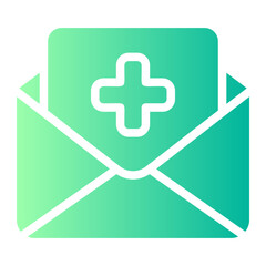 Fototapeta premium medical report gradient icon