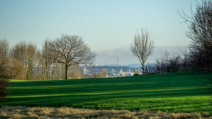 Fototapeta na wymiar Panoramic view of city of Dortmund