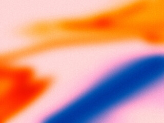 Futuristic smooth gradient background Abstract pink orange blue backdrop Digital noise wallpaper - obrazy, fototapety, plakaty
