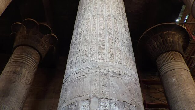 Temple of Khnum. The temple of Esna, dedicated to the god Khnum. Egypt.