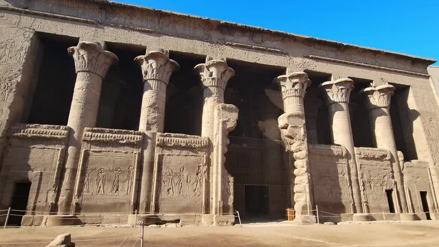 Temple of Khnum. The temple of Esna, dedicated to the god Khnum. Egypt.