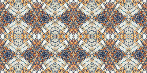 Interior background with decorative wall seamless texture and abstract geometric pattern