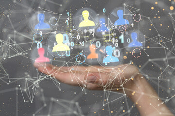 Business intelligence analyst dashboard on virtual