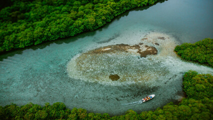 Fotos de dron de colon panamá, Piscina natural, venas azules 