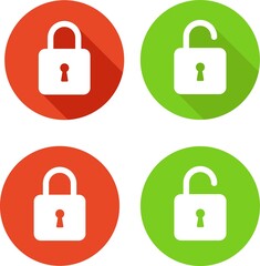 Lock vector icon. Security symbol. Lock web button design. Security system. Vector isolated lock icon.