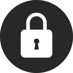 Lock vector icon. Security symbol. Lock web button design. Security system. Vector isolated lock icon.