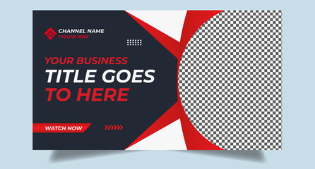 Youtube thumbnail template | Youtube video thumbnail for marketing agency | Youtube thumbnail | video thumbnail | Creative corporate social media web cover banner | editable thumbnail template