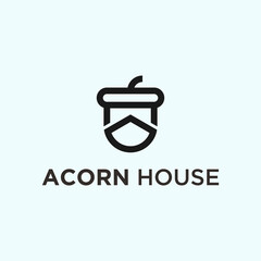 oak house logo. acorn logo