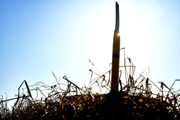 Indicates the area where the high-pressure gas pipeline passes on a sunny day. Contrast image