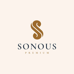 letter S logo vector