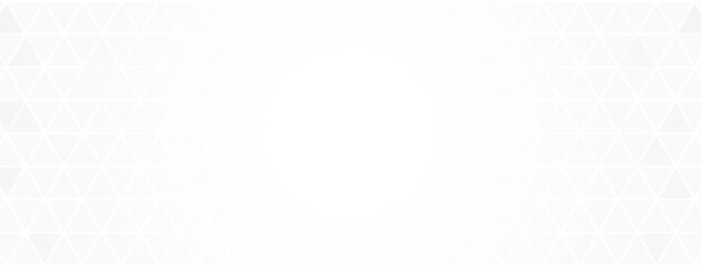 White geometric background. Triangle light long web banner. Minimal mosaic pattern. Diamond gray texture. Business neutral design. Simple modern shape. Puzzle element. Vector illustration