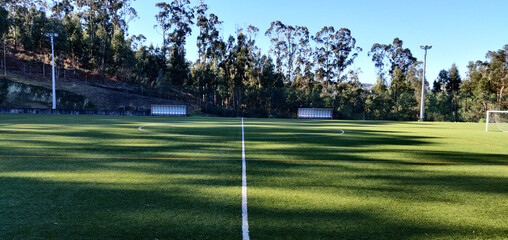 Football Field with football goals.