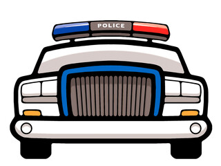 Illustration of a police vehicle © Reji VR