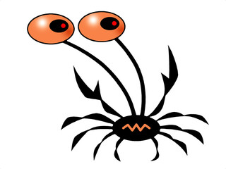 Illustration of an anxious crab