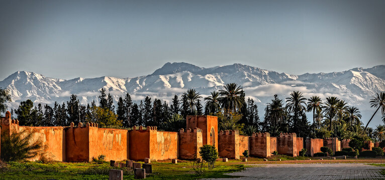 Les remparts de Marrakech,Maroc