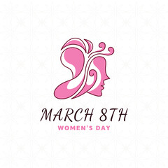 international womens day logo illustration
