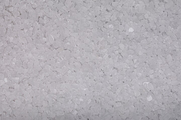 Full frame studio macro shot with top view of salt