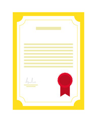 certificate document icon