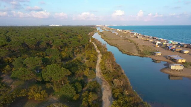 Refugee camp at the beach 4K Video