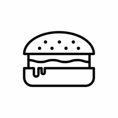Burger, Hamburger Icon Design Vector Logo Template Illustration Sign And Symbol