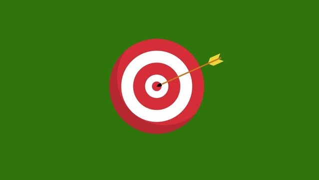 target animation concept. Morph Effect.cool effect.morph icon with trails.morph shapes.green background.