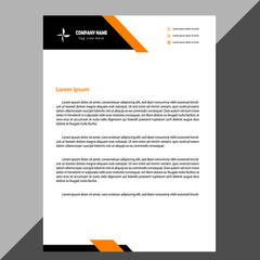 Modern company letterhead Template Design vector.eps