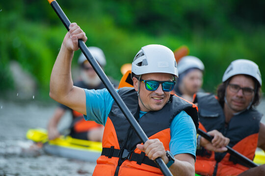 Portrait of adult kayaker