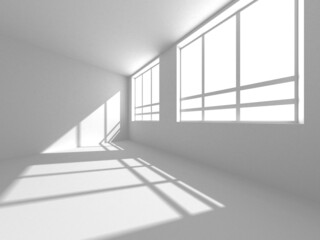 Obraz premium White Modern Background. Abstract Building Concept