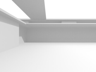 White Modern Background. Abstract Building Concept