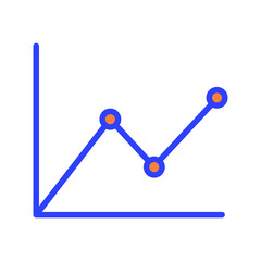 Chart Vector icon which is suitable for commercial work and easily modify or edit it

