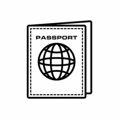 Passport Icon Design Vector Logo Template Illustration Sign And Symbol