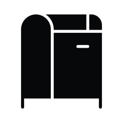 Trash box Vector icon which is suitable for commercial work and easily modify or edit it

