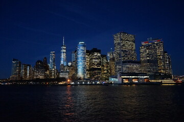 Fototapeta na wymiar Night in World Trade Center