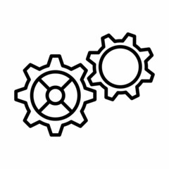 Gear Icon Design Vector Logo Template Illustration Sign And Symbol
