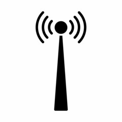 Antenna, Broadcast, Transmitter Icon Vector Design Template Illustration