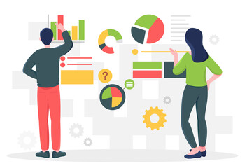 Data analysis process concept