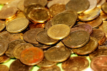 concept background with lots of tiny coins high quality