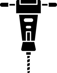 Jackhammer drill icon