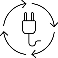 Obraz premium Renewable energy icon