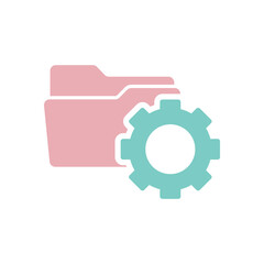 data management icon, project management vector