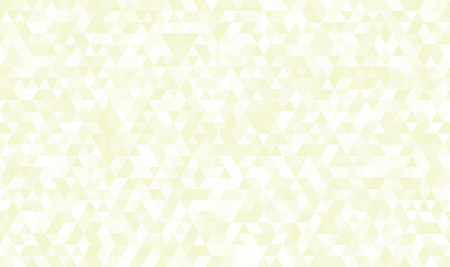 Abstract seamless pattern of geometric shapes. Mosaic background of small triangles. Evenly spaced triangles in different shades of lime. Vector illustration