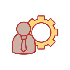 management icon, business concept vector