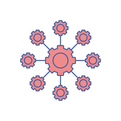 management icon, business concept vector