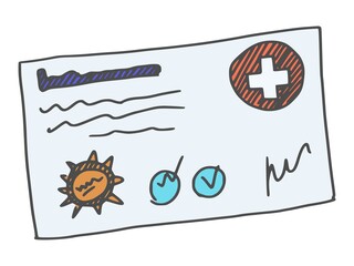 form medical document hospital. new vector stock